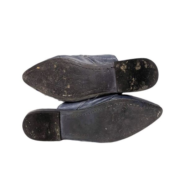 FREEBIRD Nola Stitched Leather Pointed Toe Mules Flats 7 - Picture 7 of 9